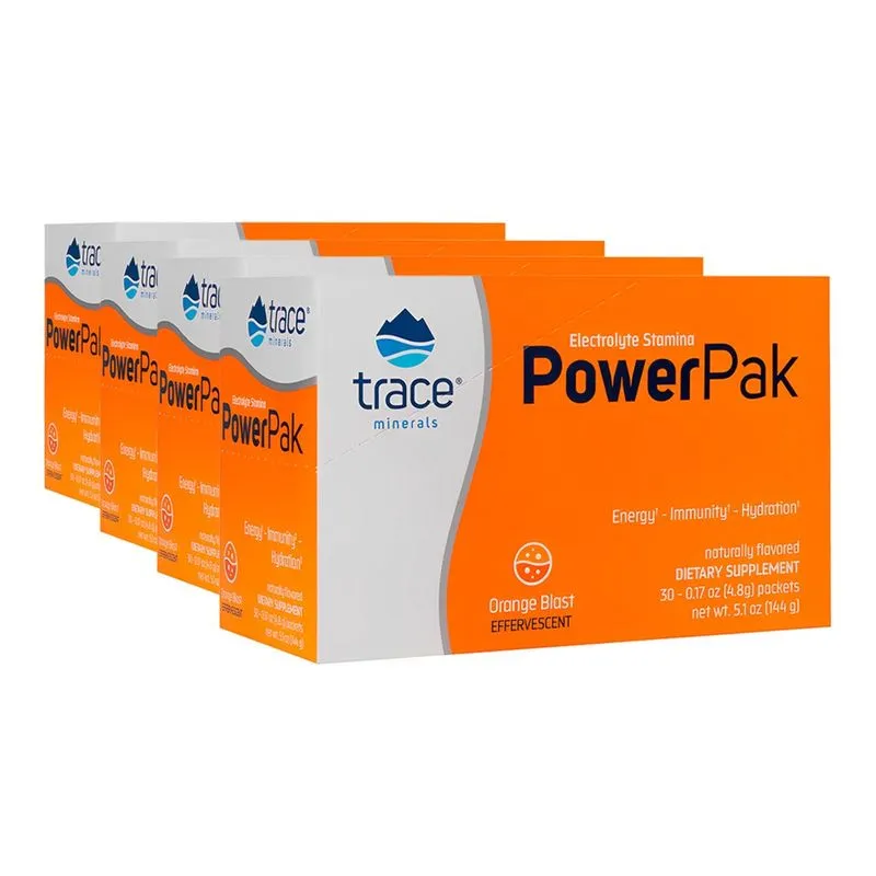 Trace Minerals PowerPak Eletrólito Pacote 30un Importado 4un