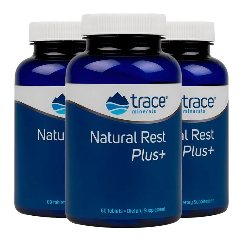 Trace Minerals NaturalRest Plus 60 Tablets Importado 4un