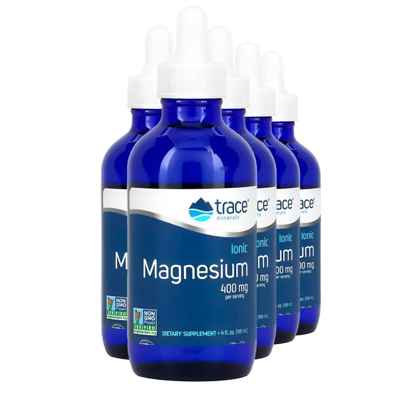 Trace Minerals Magnésio Iônico 400mg 118ml Importado 5un
