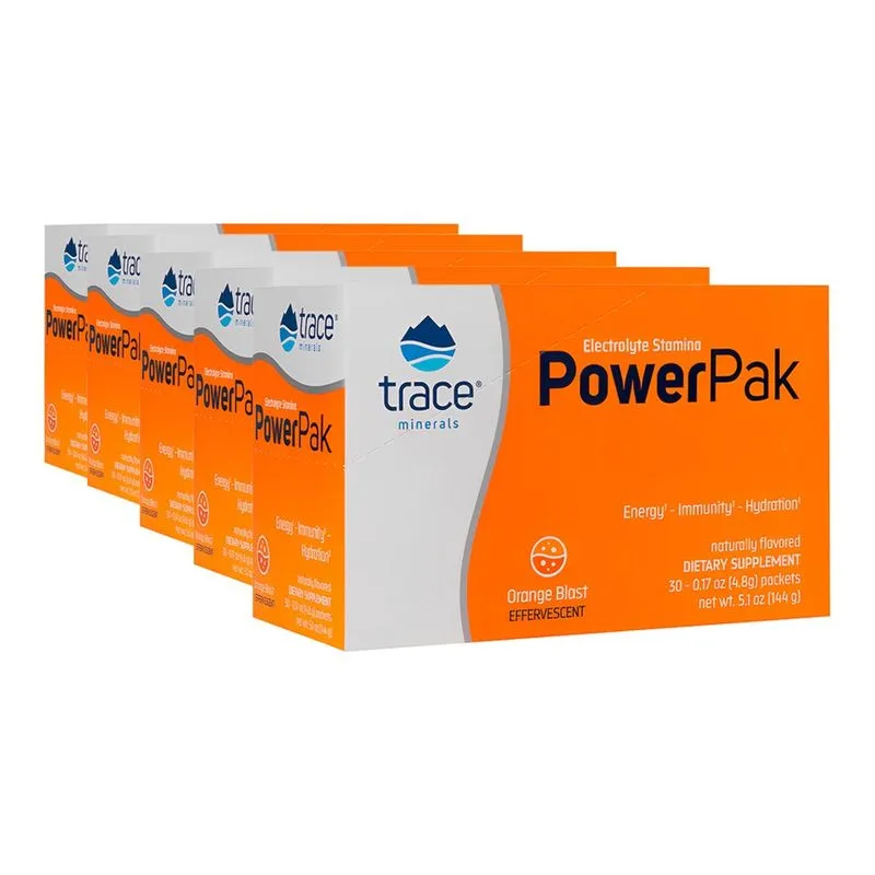 Trace Minerals PowerPak Eletrólito Pacote 30un Importado 5un