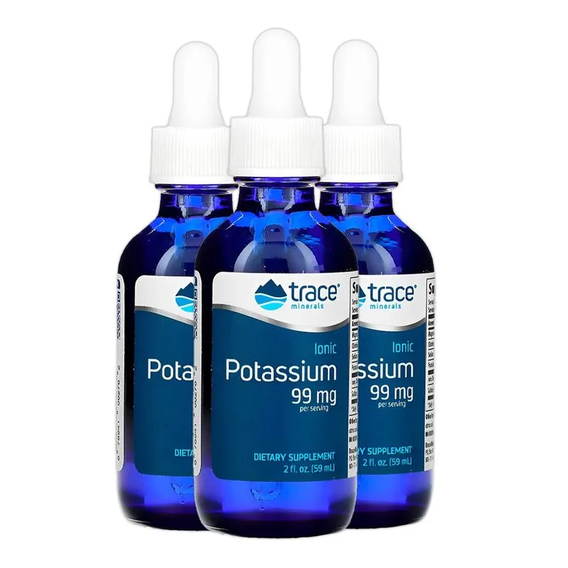 Trace Minerals Potássio Iônico 99mg 59ml Importado 5un
