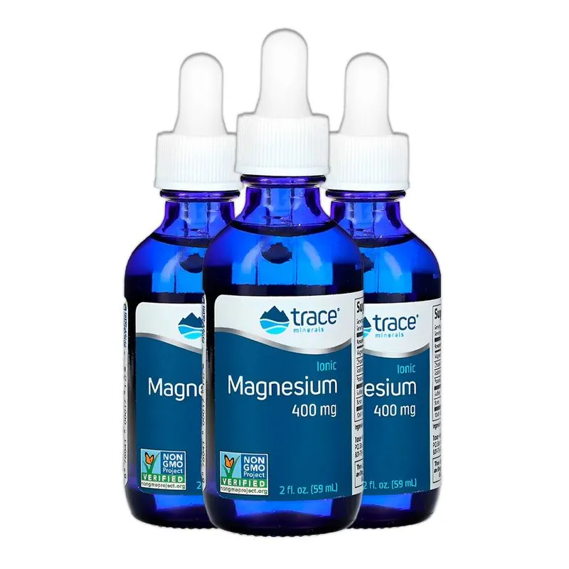 Trace Minerals Magnésio Iônico 400mg 59ml Importado 5un