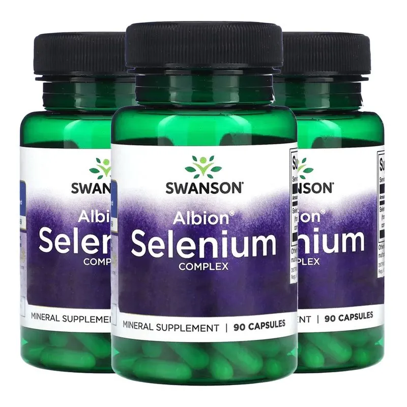 Complexo Selênio 200mcg Swanson 90 Capsulas Importado 3un