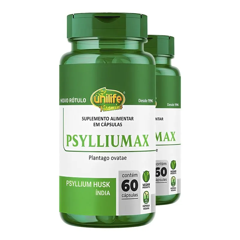 Psylliumax Unilife (Psyllium) 60 Cápsulas 2un