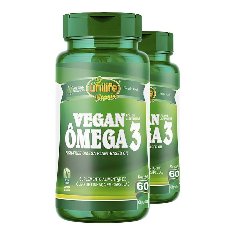 Ômega 3 Vegano Unilife 60 Cápsulas 2un
