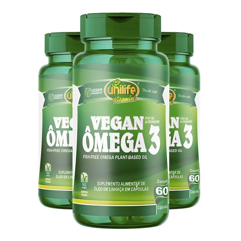 Ômega 3 Vegano Unilife 60 Cápsulas 3un