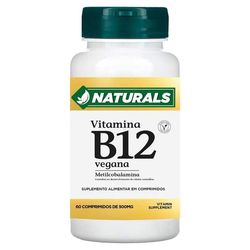 Vitamina B12 Mitilcobalamina Naturals 60 Comprimidos