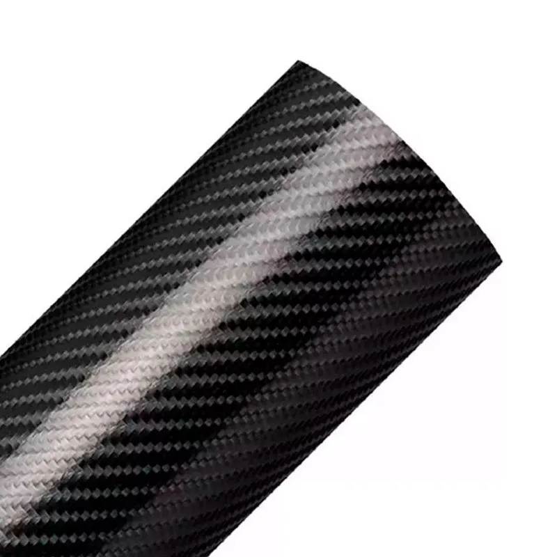 Envelopamento Fibra Carbono Preto 3D 2Mx60Cm Carro Moto