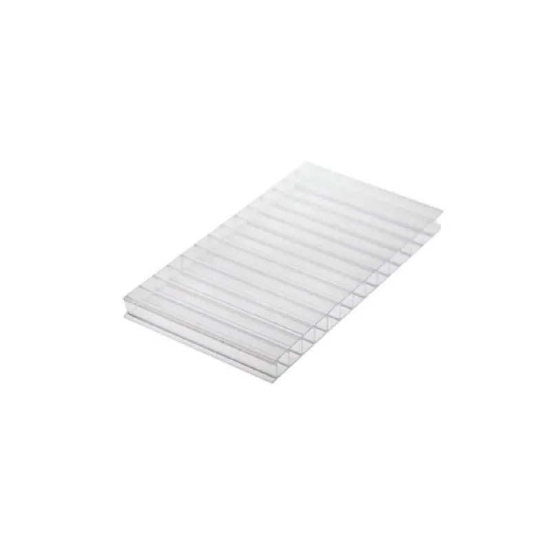 Chapa De Policarbonato Alveolar Cristal 4mm 1,05m X 6,00m Transparente Sabic