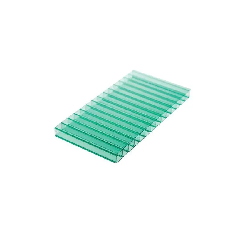 Chapa De Policarbonato Alveolar 6mm 2,10m X 3,00m 67% Transmissão De Luz Verde Polygal
