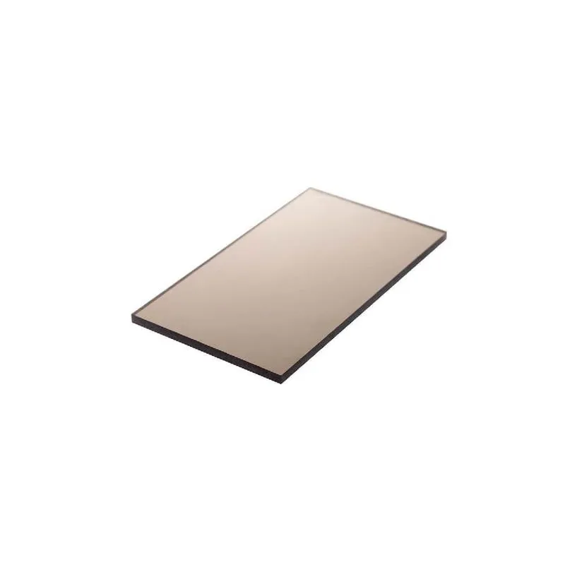Chapa de Policarbonato Lexan Sabic Compacto Bronze 52% de Transmissão de Luz RM Policarbonatos