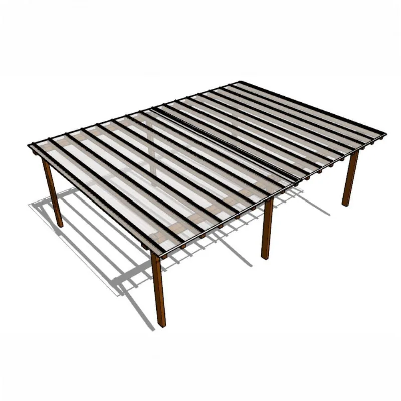 Kit Policarbonato Cristal 4mm 8,00m X 6,00m - Perfis Naturais