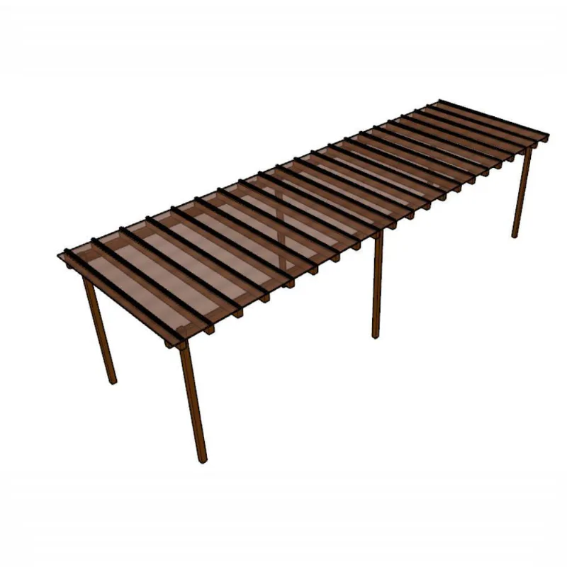 Kit Policarbonato Bronze 4mm 10,00m X 2,00m - Perfis Naturais
