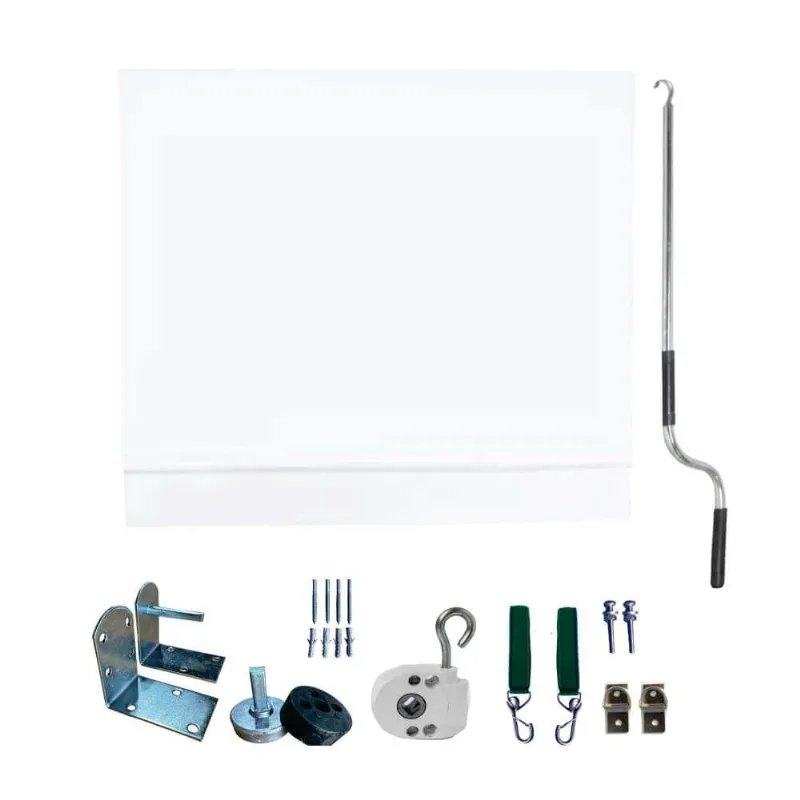 Toldo Cortina Branco - 3,40m X 2,40m - Kit Completo