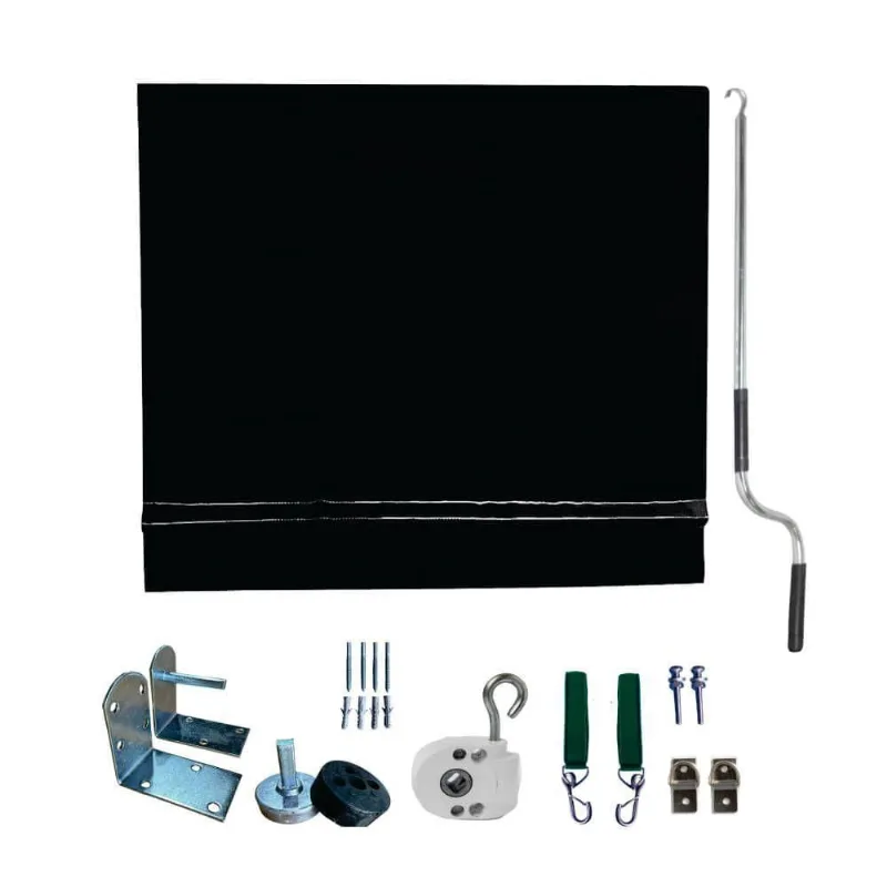 Toldo Cortina Preto - 2,10m X 3,00m - Kit Completo