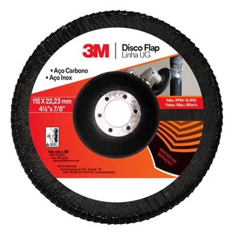 Disco De Flap 3m Grão 40 15cm X 2,2cm