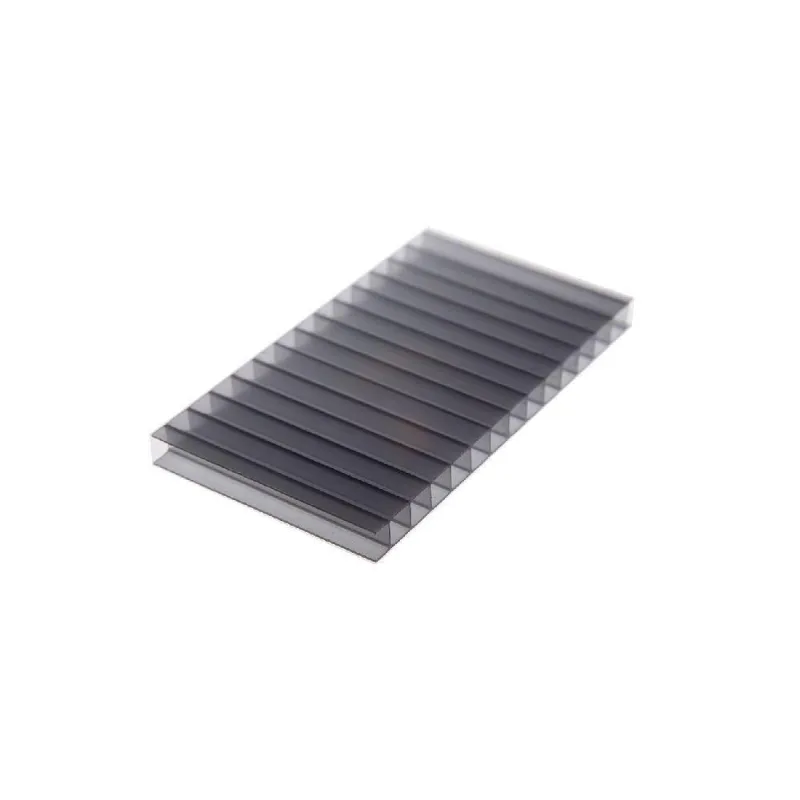 Chapa De Policarbonato Alveolar Cinza Refletivo 6mm - 2,10m X 6,00m - Polygal