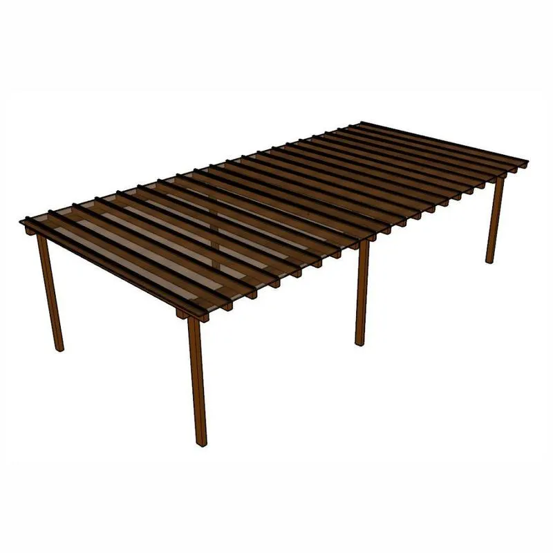 Kit Policarbonato Bronze 4mm 12,00m X 4,00m - Perfis Naturais