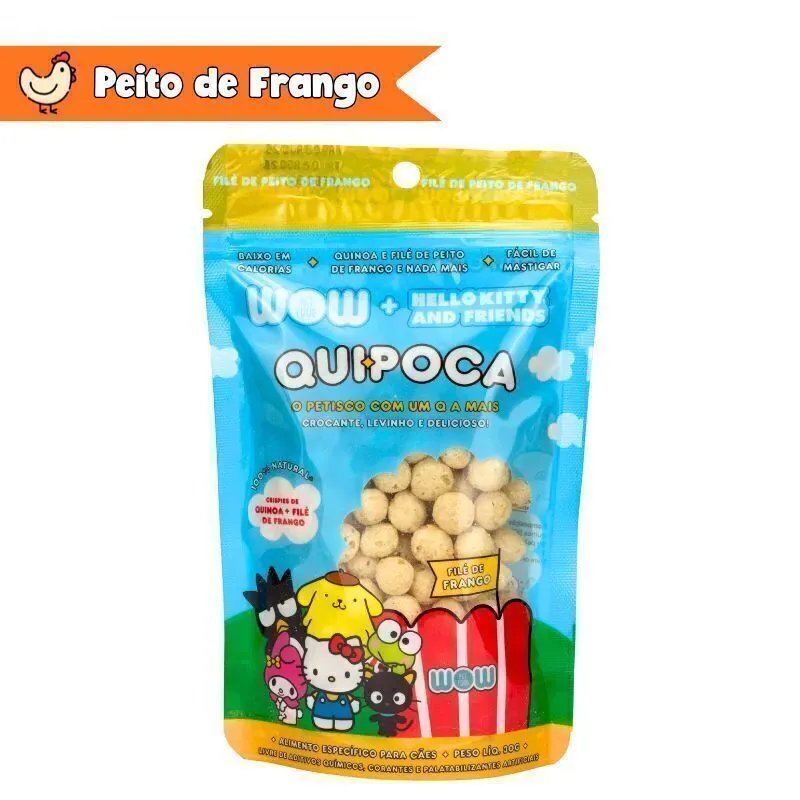 Petisco WOW para Cães Quipoca de Frango 30g
