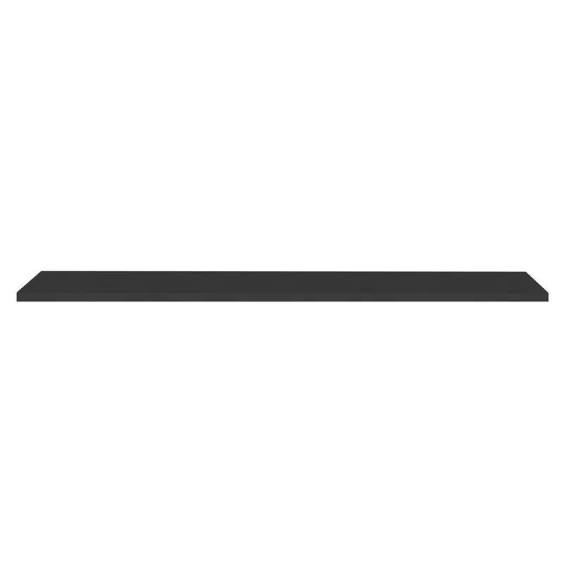 Prateleira Flutuante Quarto Infantil Com Suporte Invisível 91x20cm Yara Preto - Lumil