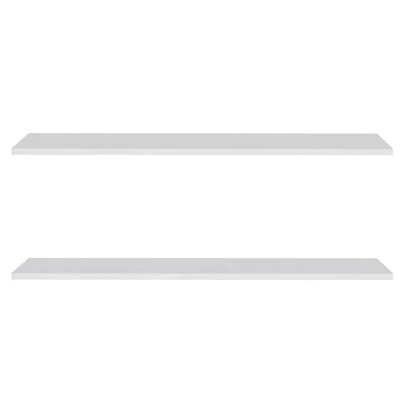 Prateleira Flutuante Para Banheiro Kit 2 Suporte Invisível 91cm Yara Branco - Lumil
