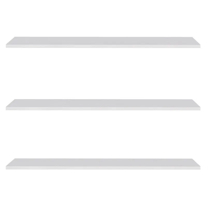Prateleira Flutuante Para Lavanderia Kit 3 Suporte Invisível 68cm Yara Branco - Lumil