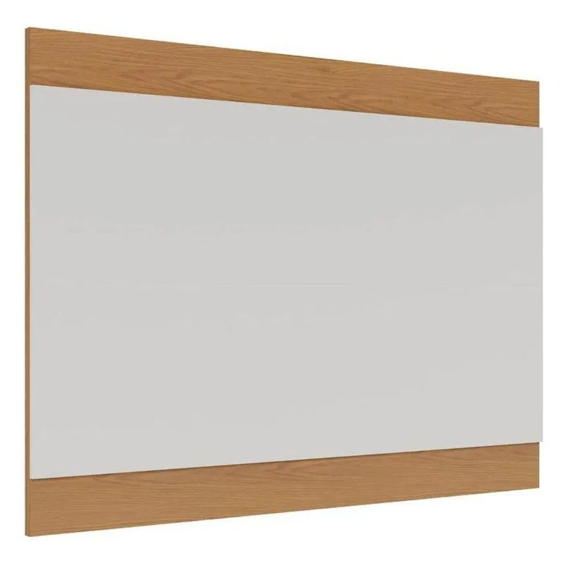 Painel Para Tv Suspenso 75 Pol 200cm Chile C05 Off White Matte-freijó - Mpozenato