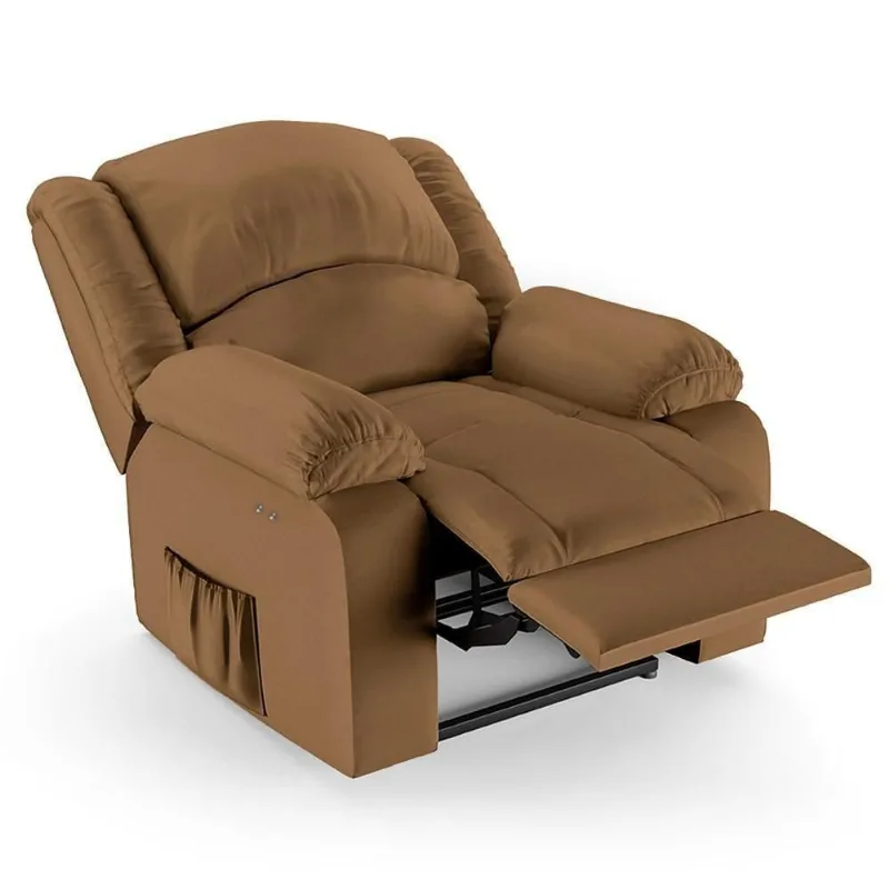 Poltrona Do Papai Reclinável Pietra Power Touch Usb Fh9 Pu Caramelo - Mpozenato