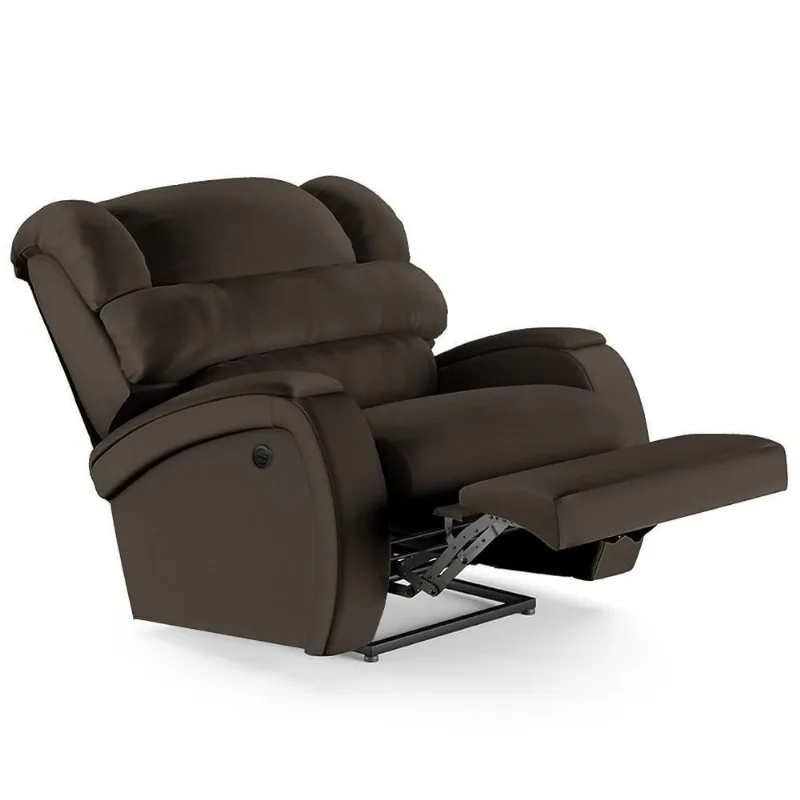 Poltrona Do Papai Reclinável Kalie Power Elétrica Fh9 Pu Marrom - Mpozenato