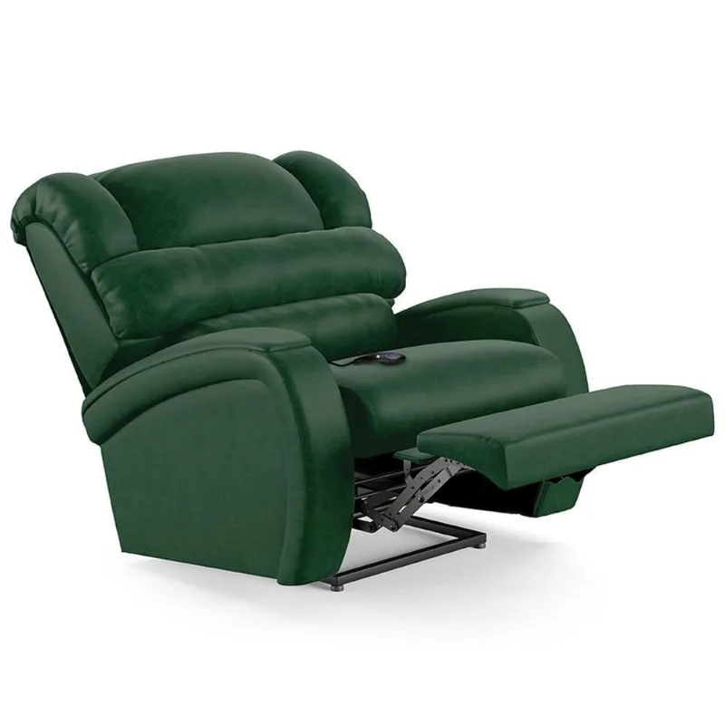 Poltrona Do Papai Reclinável Kalie Controle Power Elétrico Usb Fh9 Pu Verde Musgo - Mpozenato