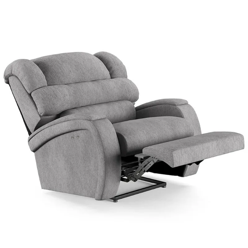Poltrona Do Papai Reclinável Kalie Power Touch Fh9 Linho Cinza - Mpozenato