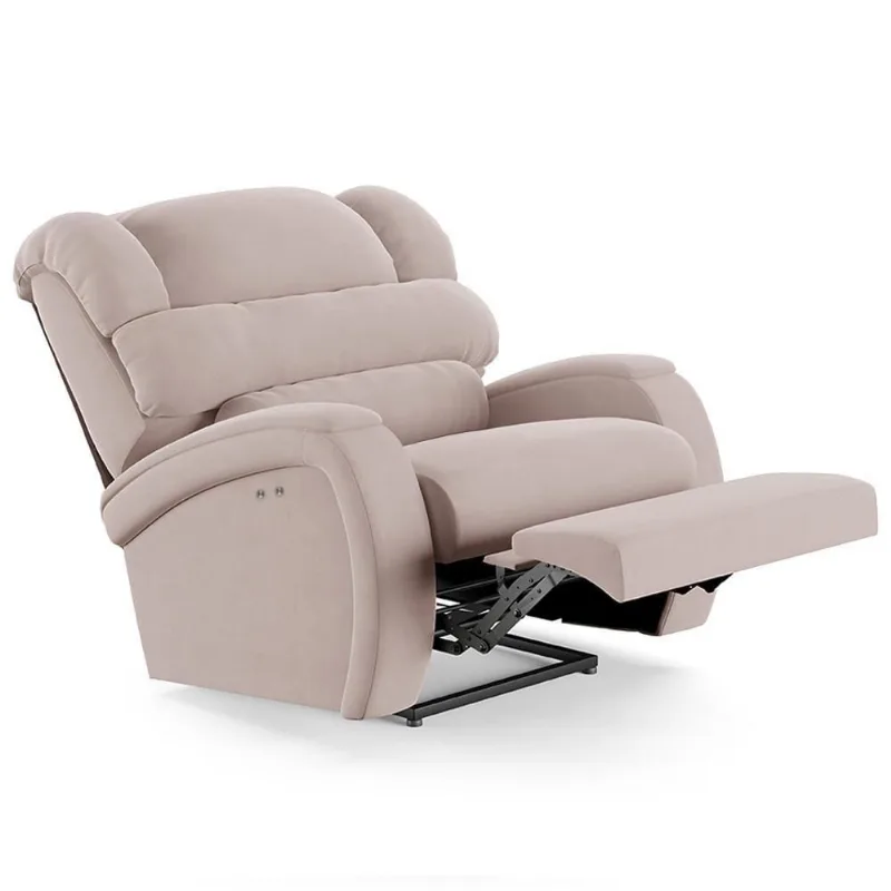 Poltrona Do Papai Reclinável Kalie Power Touch Fh9 Veludo Rosê - Mpozenato
