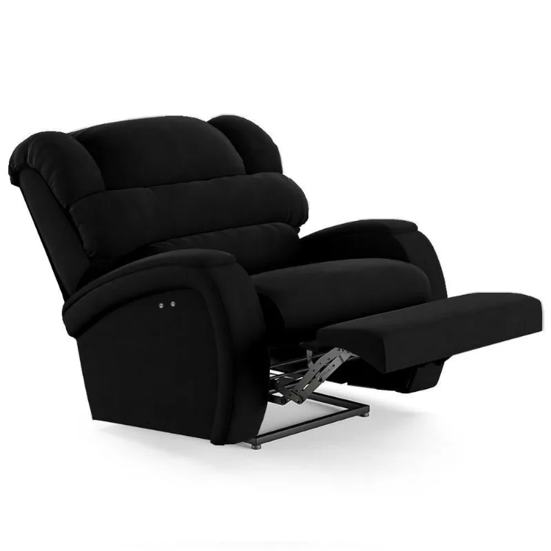 Poltrona Do Papai Reclinável Kalie Power Touch Usb Fh9 Veludo Preto - Mpozenato