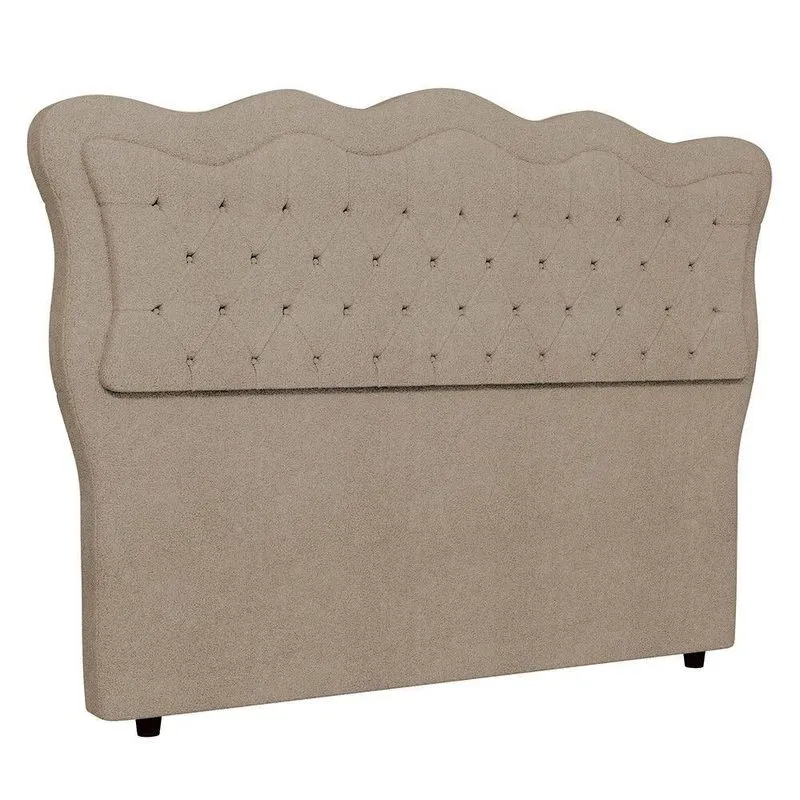 Cabeceira Casal Queen Cama Box 160cm Oregon I02 Bouclê Capuccino Mpozenato
