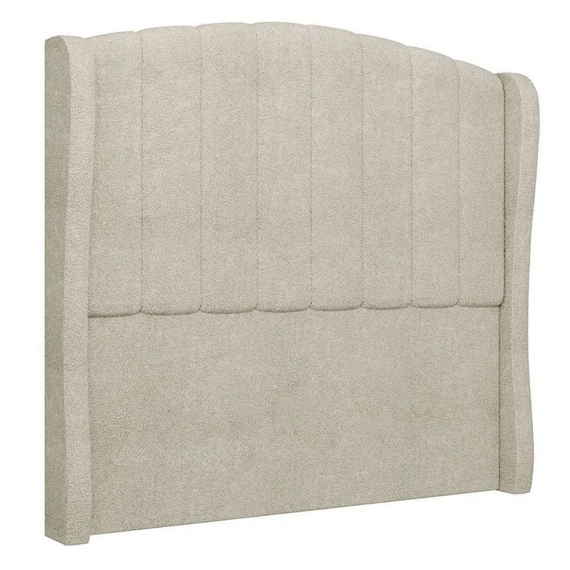 Cabeceira Casal Queen Cama Box 160cm Glenda I02 Bouclê Bege Mpozenato