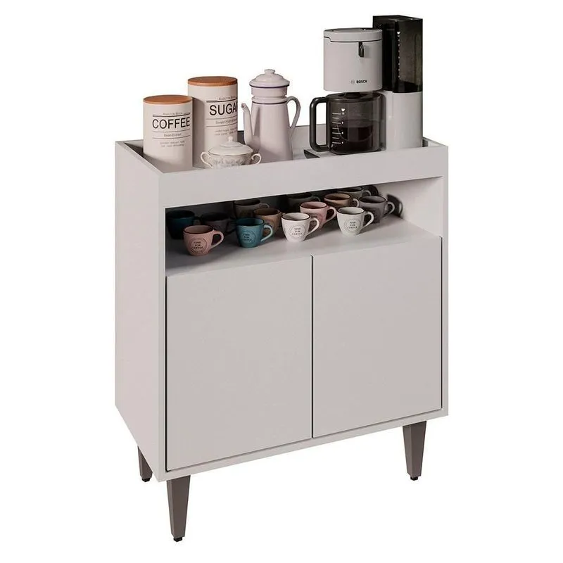Balcão Aparador Buffet Cantinho Do Café 71cm Lice Z34 Branco - Mpozenato