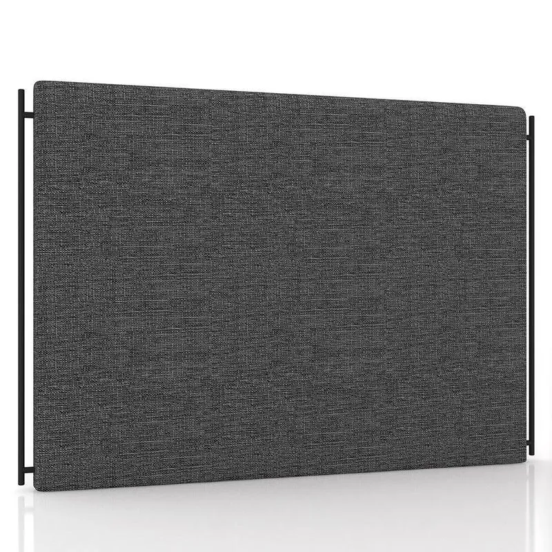 Cabeceira Cama Box Casal King 195cm Oscar P02 Linho Cinza Escuro - Mpozenato