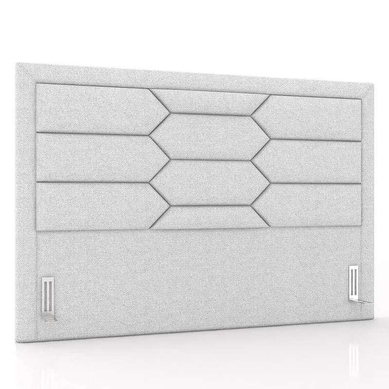 Cabeceira Cama Box Casal 140cm Texas P02 Linho Cinza Claro - Mpozenato