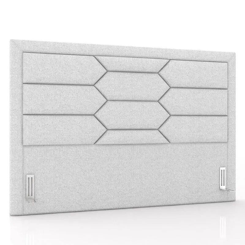 Cabeceira Cama Box Casal King 195cm Texas Z37 Linho Cinza Claro - Mpozenato