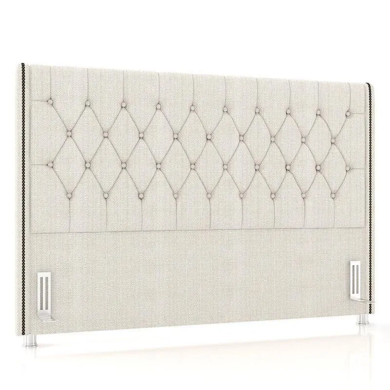 Cabeceira Cama Box Solteirão 98cm Florenza P02 Linho Creme - Mpozenato