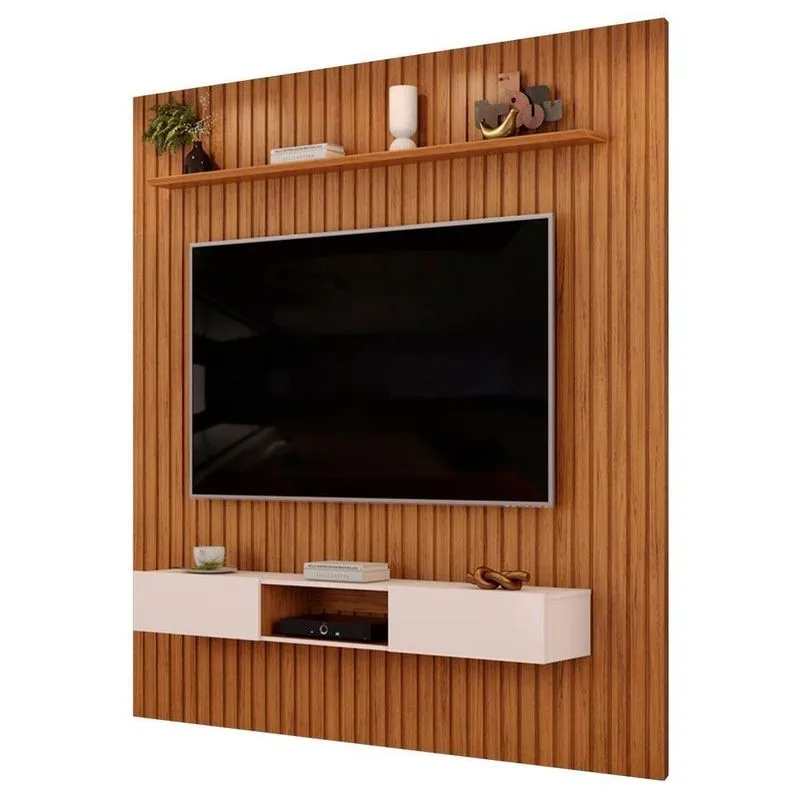 Painel Tv 75 223cm Bancada Suspensa Noah D04 Freijó-off - Mpozenato