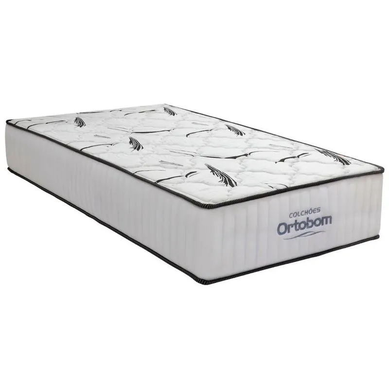 Colchão Solteiro Highfoam Bordado Espuma Hr45 88x188x28cm - Ortobom