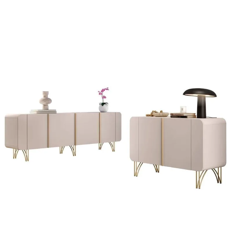 Balcão Aparador Buffet Piacente E Benvy H01 Off White - Mpozenato - Mpozenato