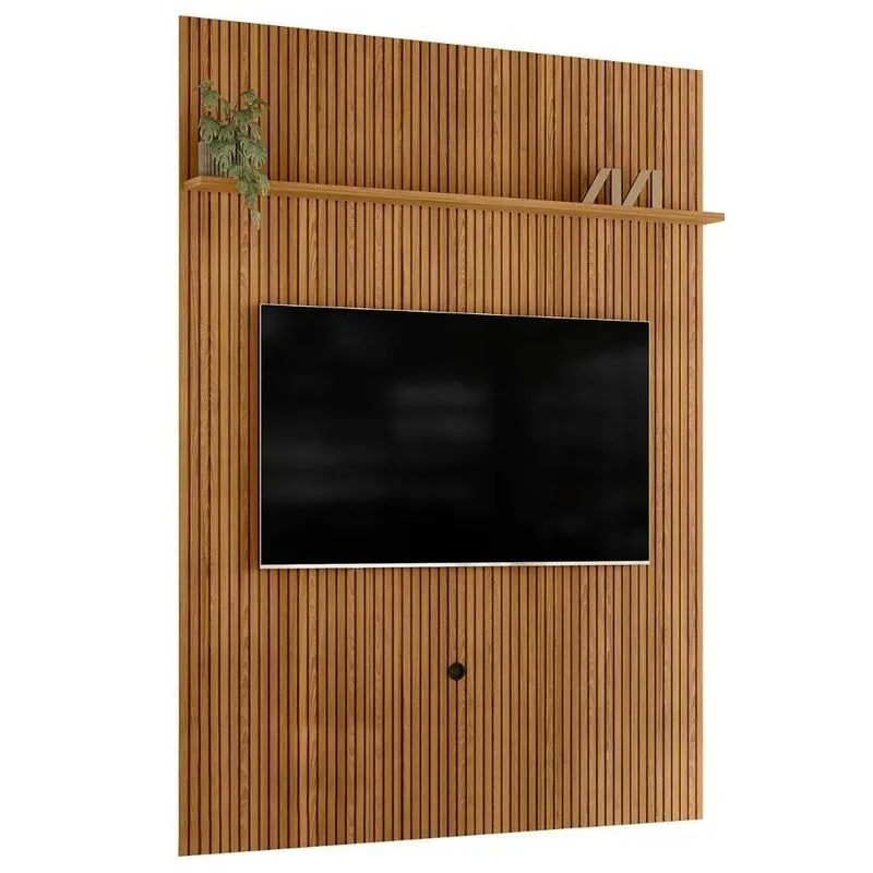 Painel Para Tv 75 Polegadas 179cm Logus Z10 Cumaru - Mpozenato