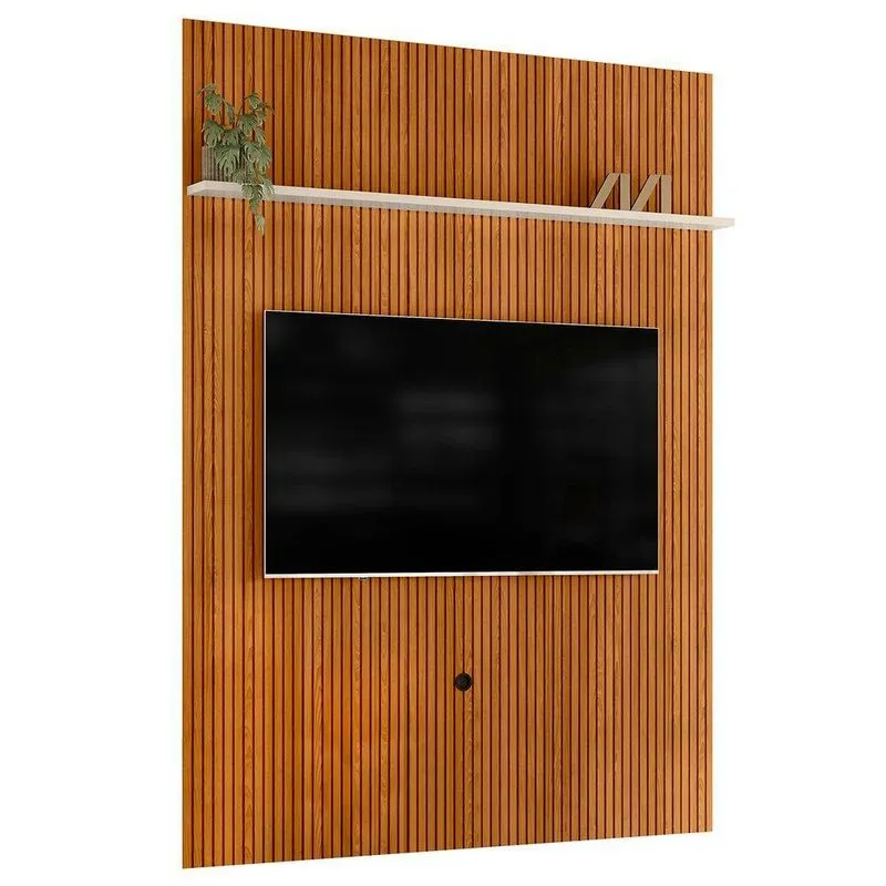 Painel Para Tv 75 Polegadas 179cm Logus Z10 Off Cinamomo Mpozenato