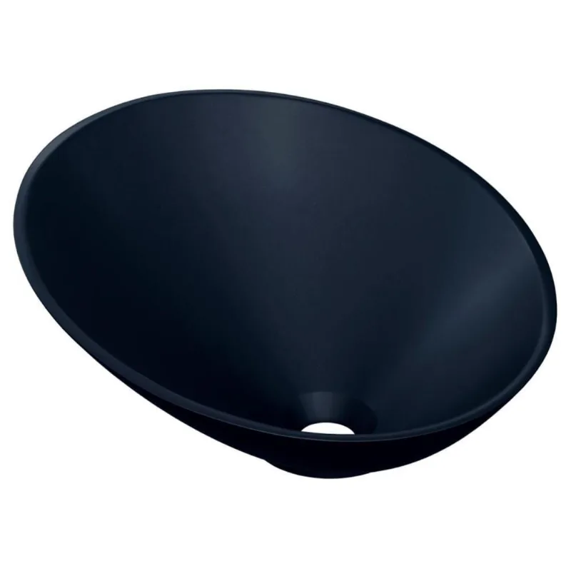 Cuba Pia Para Banheiro Meia Lua 39cm Thaís C08 Preto - Mpozenato