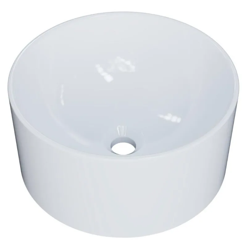 Cuba Pia Para Banheiro Redonda 30cm Celine C08 Branco - Mpozenato