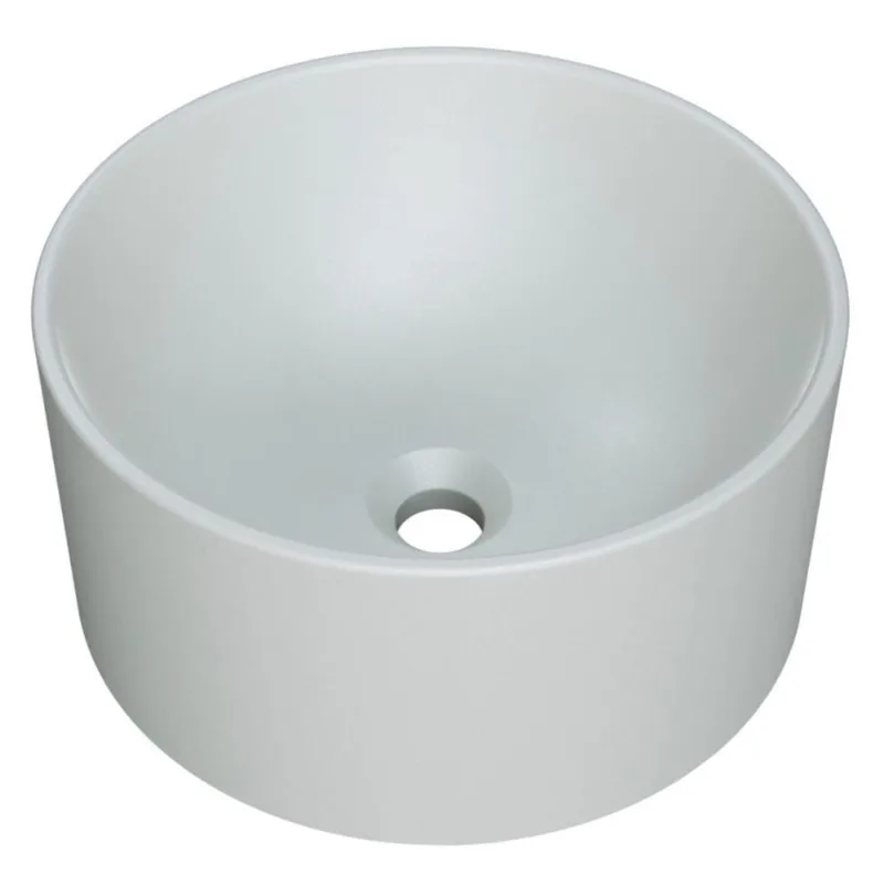 Cuba Pia Para Banheiro Redonda 30cm Celine C08 Cinza - Mpozenato