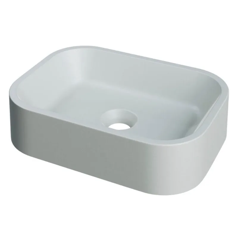 Cuba Pia Para Banheiro Retangular 38cm Dalila C08 Cinza - Mpozenato