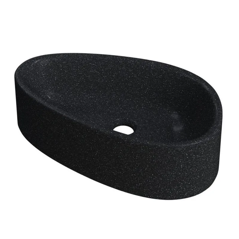 Cuba Pia Para Banheiro Gota 43cm Maitê C08 Preto Granit - Mpozenato